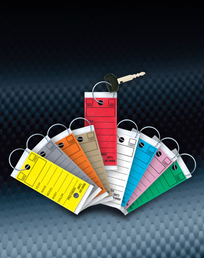 Pro Finish DEALER SUPPLIES Key Tags Marketing Tools Made In The USA automotive car wash and detailing supplies