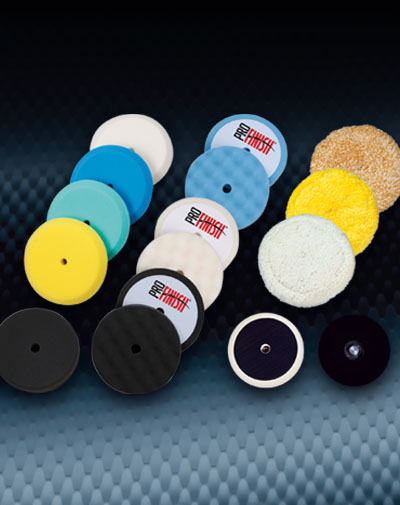 Pro Finish Foam Pads and Wool Buffing Pads automotive car wash and detailing supplies